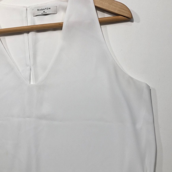Aritzia Babaton Maddox Sleeveless Blouse - White - Picture 10 of 12